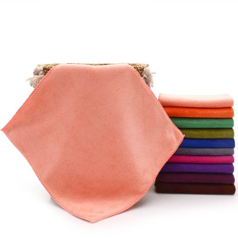 Square Towels Small Towels Fine Fiber Dish Cloth Absorbent Car Wipes, Scouring Pads Children'S Saliva Towels Car Wipes - Mubimart