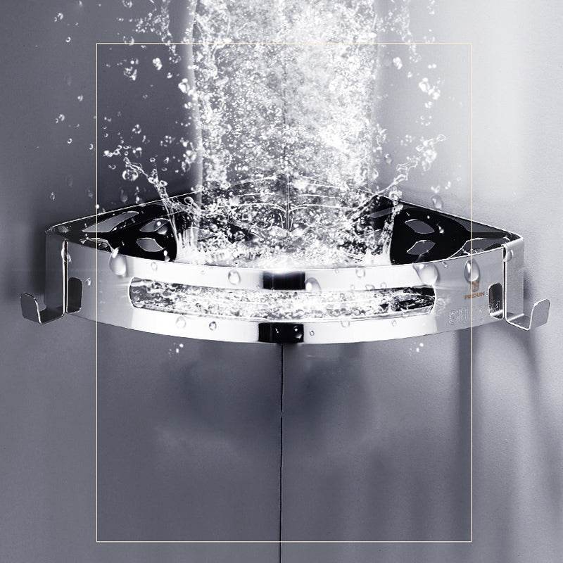 Stainless Steel Corner Shower Shelf - Mubimart