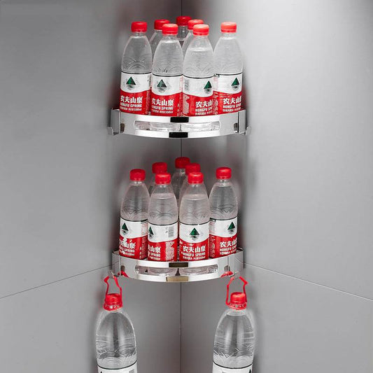 Stainless Steel Corner Shower Shelf - Mubimart