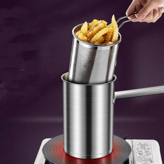 Stainless Steel Fryer For Household Mini Fuel Saving - Mubimart