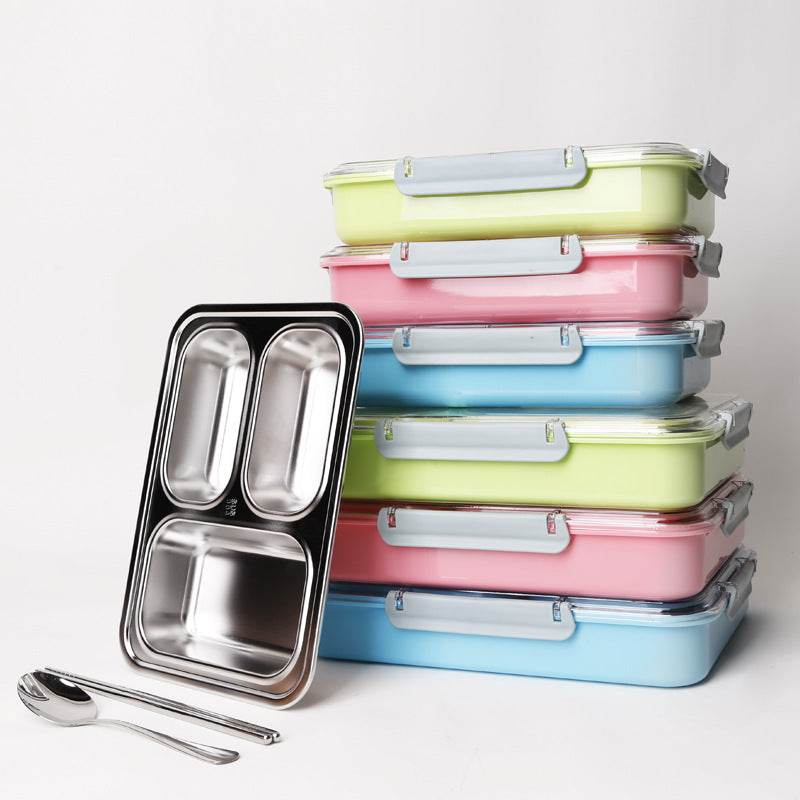 Stainless Steel Insulated Lunch Box Elementary School Children - Mubimart