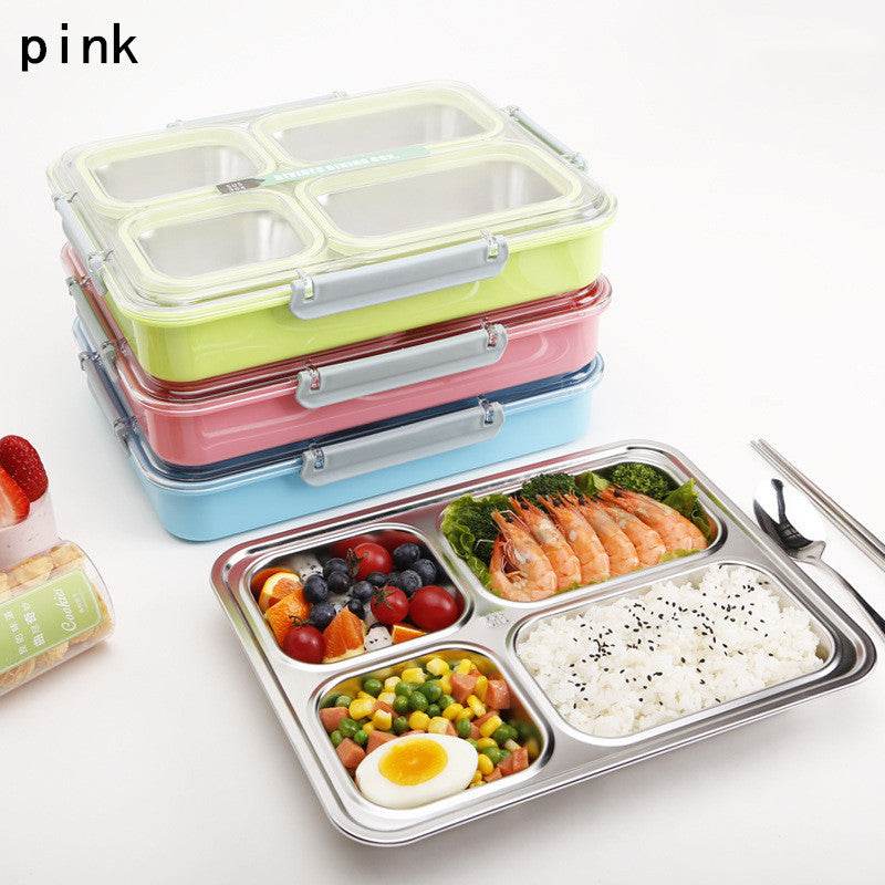 Stainless Steel Insulated Lunch Box Elementary School Children - Mubimart
