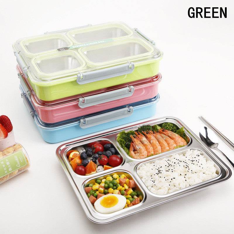 Stainless Steel Insulated Lunch Box Elementary School Children - Mubimart