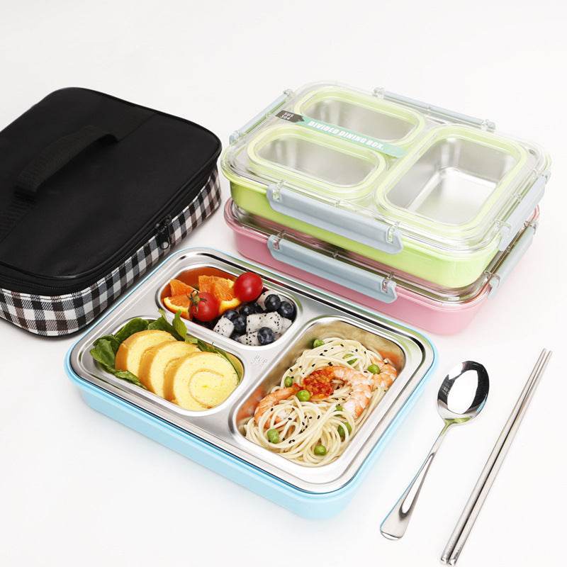 Stainless Steel Insulated Lunch Box Elementary School Children - Mubimart
