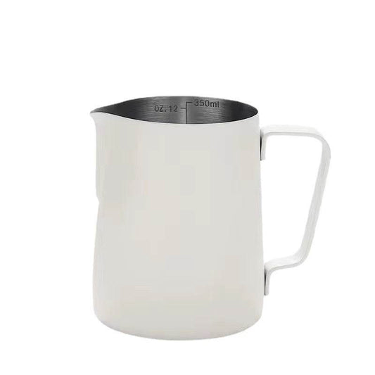 Stainless Steel Pitcher Pointed Thickened Frothing Pitcher Household Milk Cylinder - Mubimart