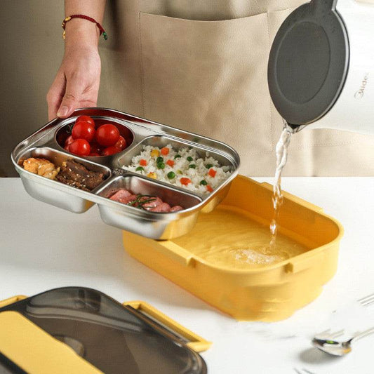 Stainless Steel Primary School Lunch Box Student Special Compartment - Mubimart
