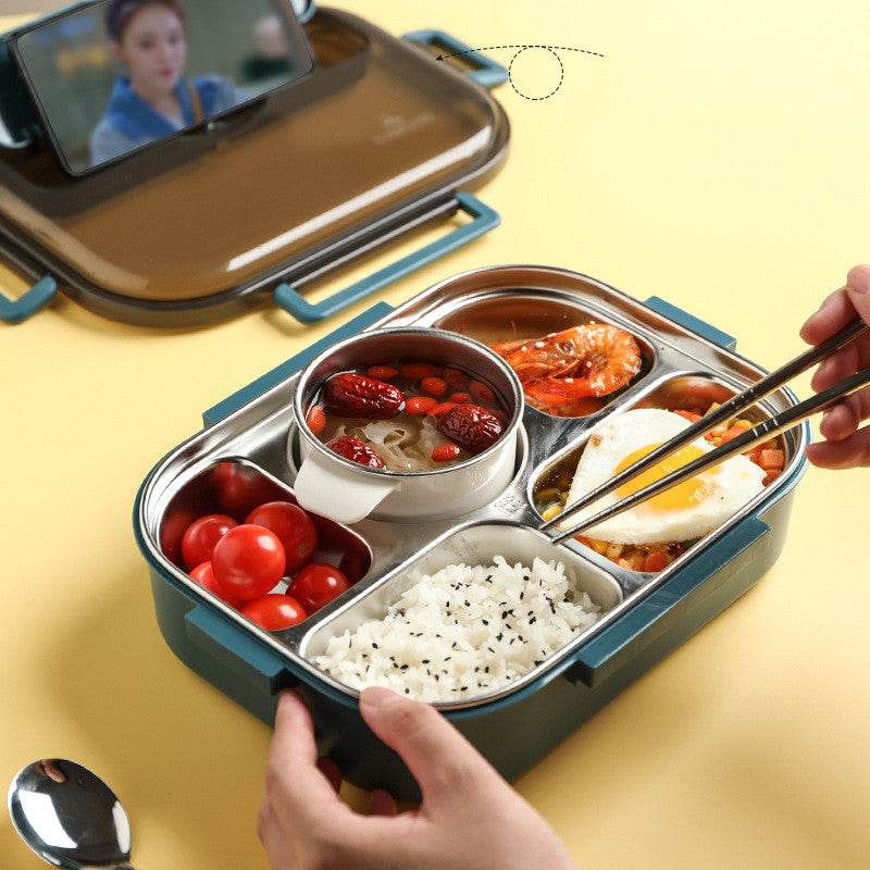 Stainless Steel Primary School Lunch Box Student Special Compartment - Mubimart