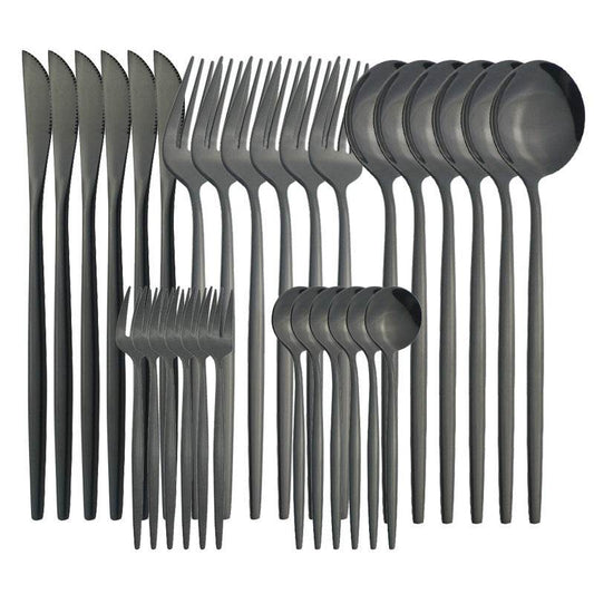 Stainless-Steel-Tableware-Fruit-Fork-Household-Hotel-Creative-Western-Cutlery-Tableware-Mubimart-8044 - Mubimart