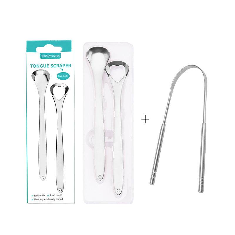 Stainless Steel Tongue Scraper - Mubimart