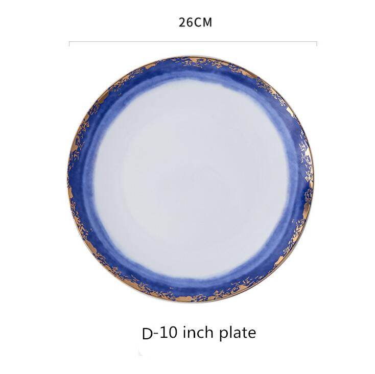 Steak Plate Ceramic Western Food Plate - Mubimart