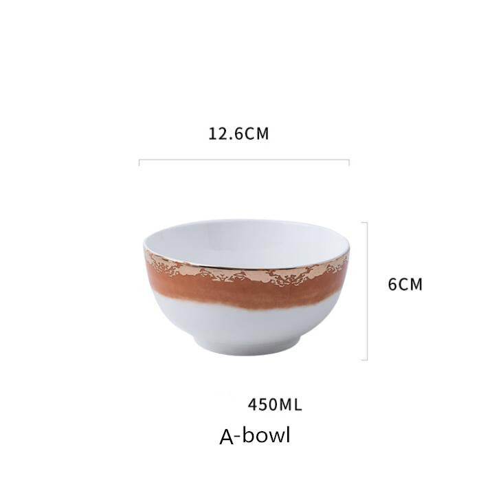 Steak Plate Ceramic Western Food Plate - Mubimart