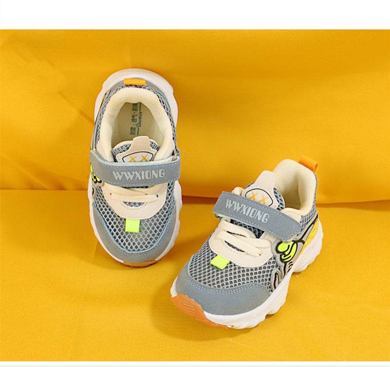 Summer New 1-2 Years Old Baby Sports Shoes Baby Functional Shoes Men and Women Mesh Breathable Children's Shoes - Mubimart