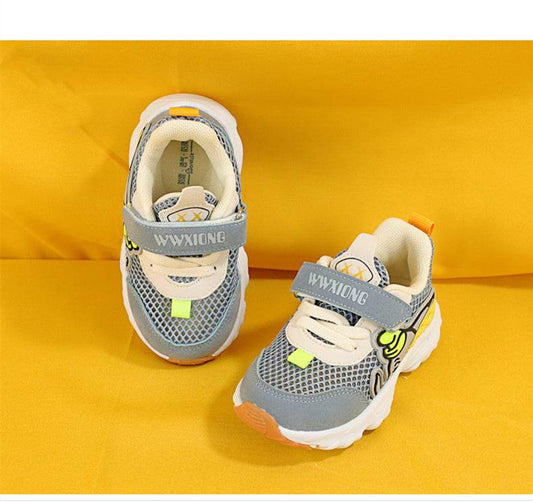 Summer New 1-2 Years Old Baby Sports Shoes Baby Functional Shoes Men and Women Mesh Breathable Children's Shoes - Mubimart