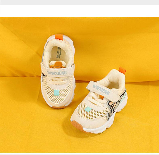 Summer New 1-2 Years Old Baby Sports Shoes Baby Functional Shoes Men and Women Mesh Breathable Children's Shoes - Mubimart