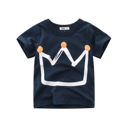 Summer New Boys' Short Sleeve T-shirt Children's T-shirt - Mubimart
