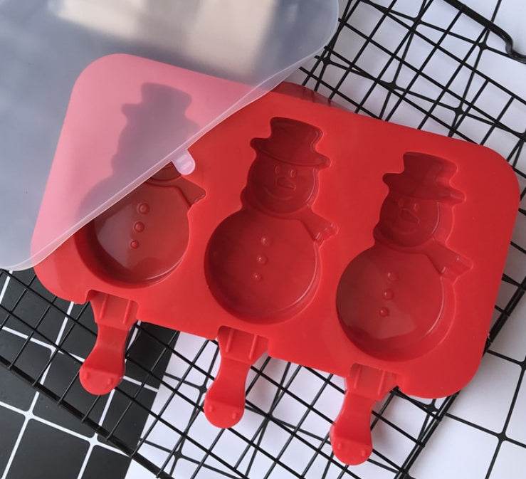 Summer Silicone Ice Cream Mold Reusable Ice Cubes Tray Popsicle Molds Ice Cube Maker Ice Cream Mould Tools - Mubimart