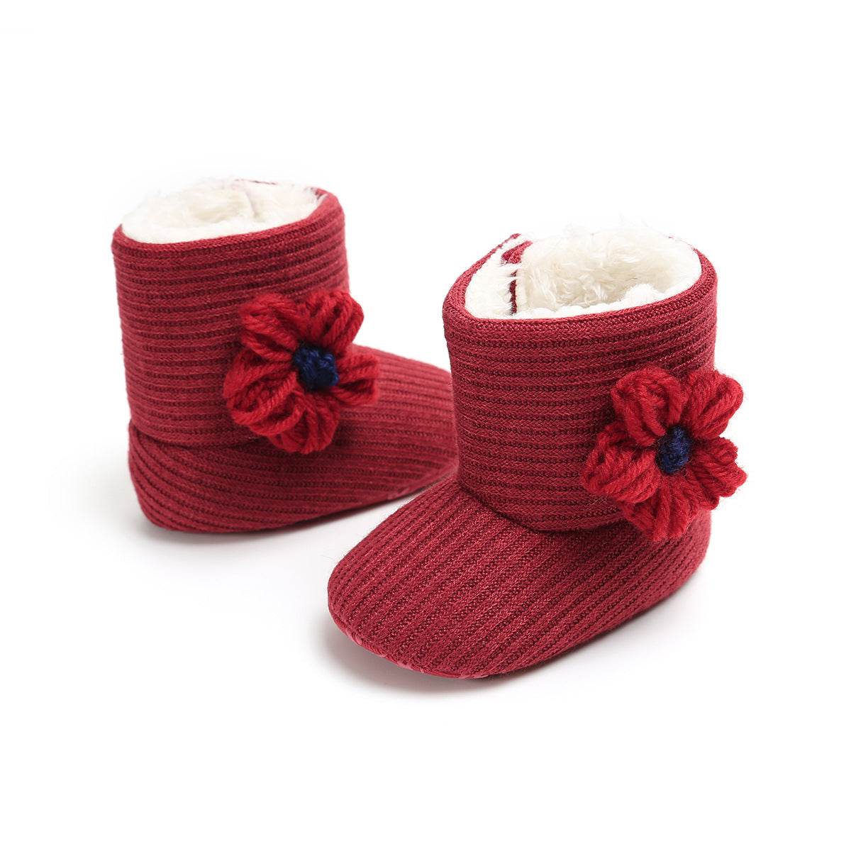Sunflower Warm Boots Baby Shoes Baby Boots Cotton Boots Baby Choes Toddler Shoes - Mubimart