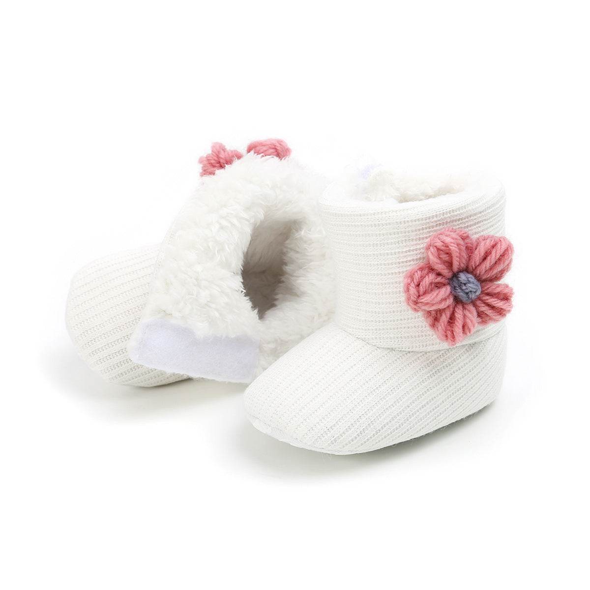 Sunflower Warm Boots Baby Shoes Baby Boots Cotton Boots Baby Choes Toddler Shoes - Mubimart