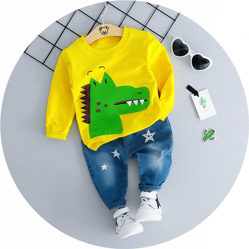 Super Cute Baby Boy Set - Sweater & Pants - Mubimart