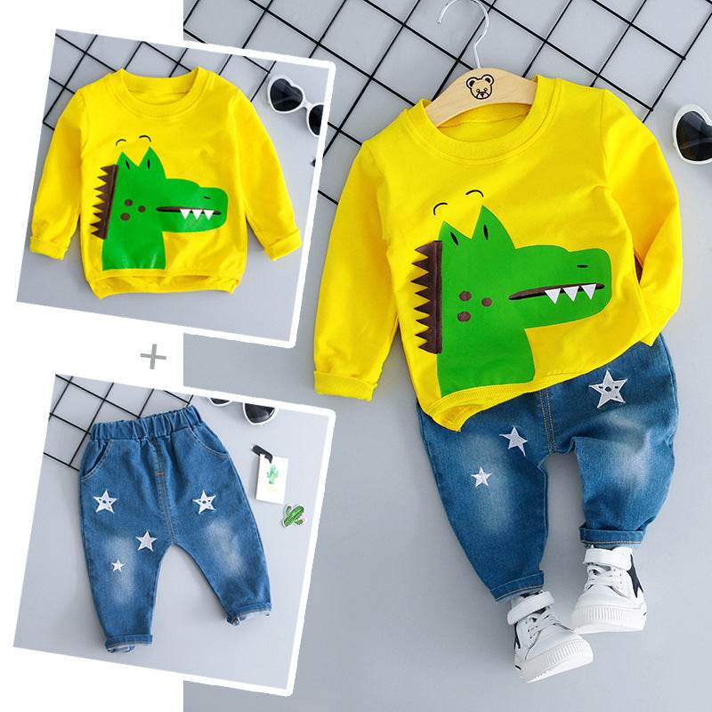 Super Cute Baby Boy Set - Sweater & Pants - Mubimart