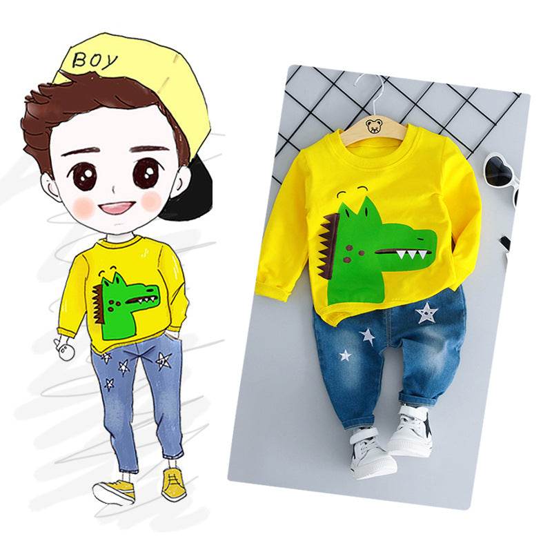 Super Cute Baby Boy Set - Sweater & Pants - Mubimart