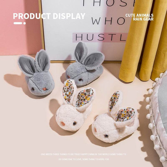 Super Soft Rabbit Cotton Slippers For Boys And Girls - Mubimart