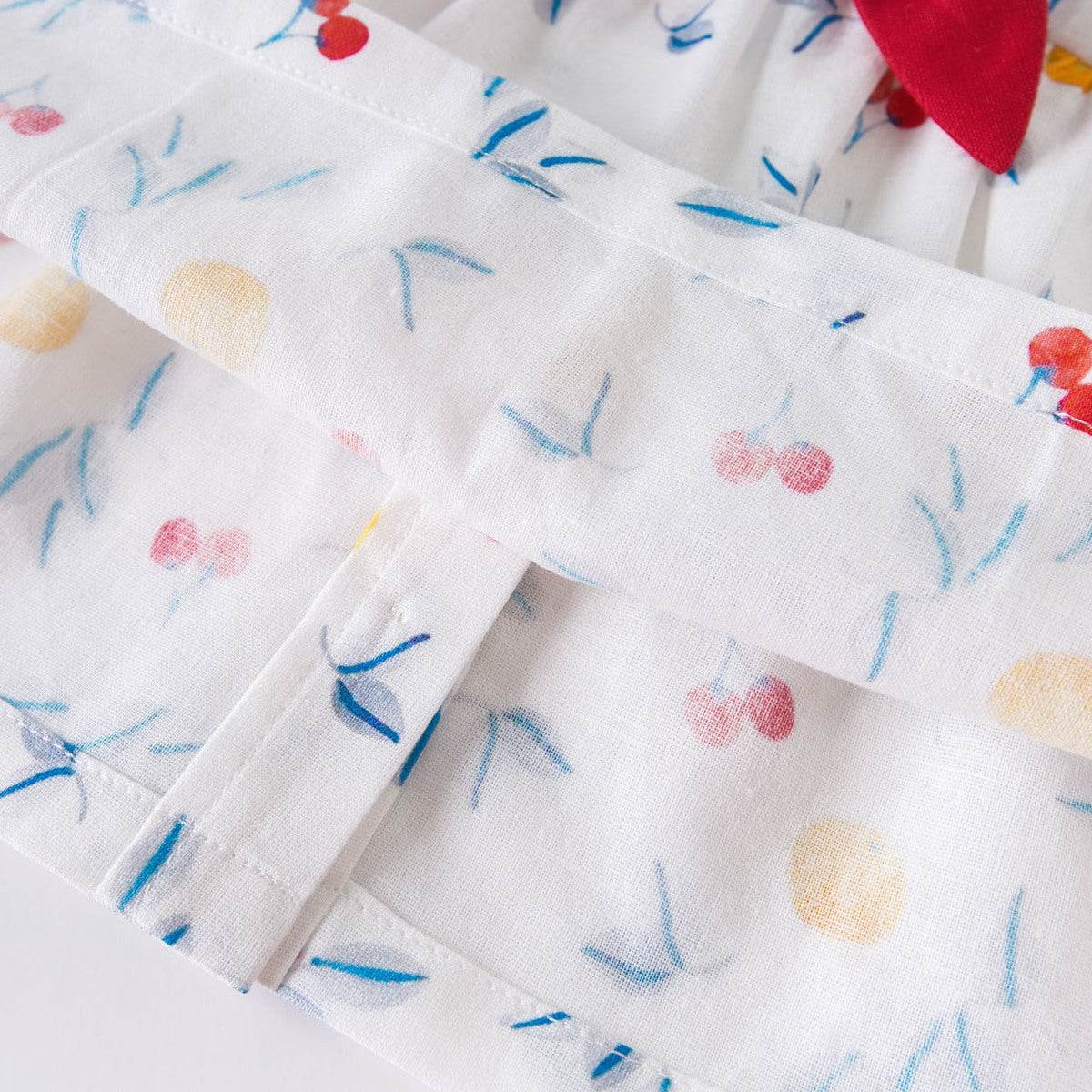 Sweet cherry print baby two piece set - Mubimart