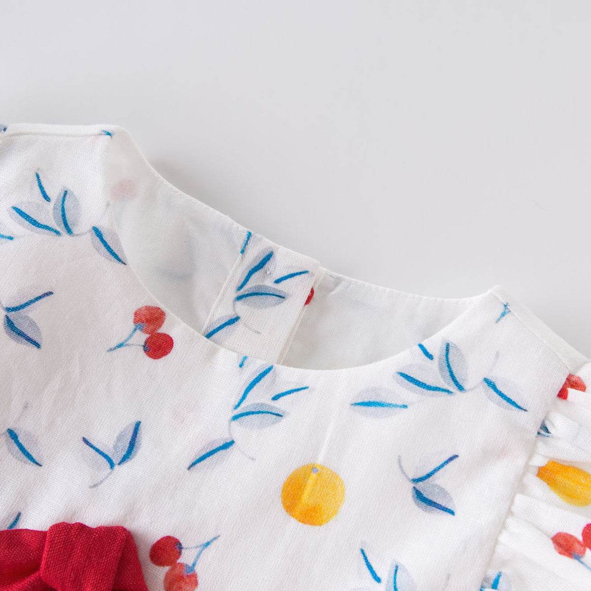 Sweet cherry print baby two piece set - Mubimart