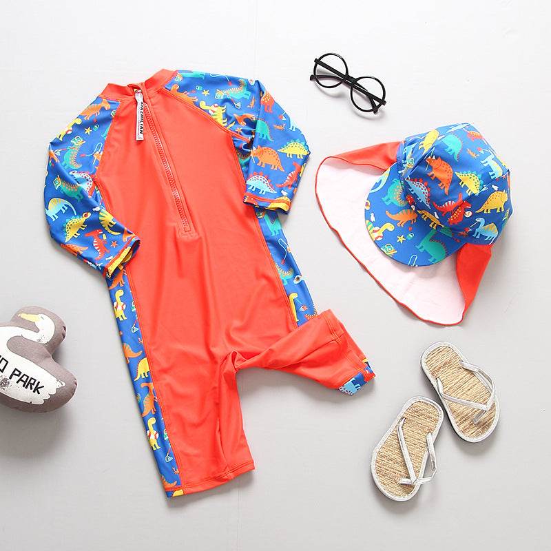 Swimsuit Boy Baby Child One-Piece Sunscreen - Mubimart
