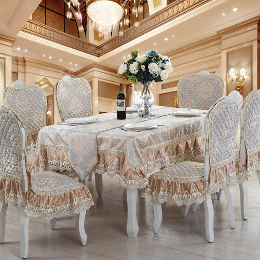 Tablecloth Round Tablecloth Chair Cushion - Mubimart