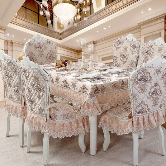 Tablecloth Round Tablecloth Chair Cushion - Mubimart