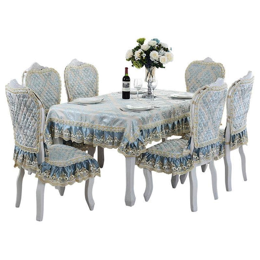 Tablecloth Round Tablecloth Chair Cushion - Mubimart