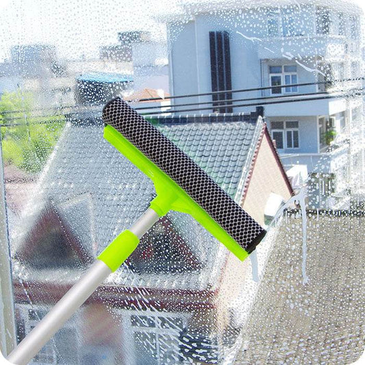 Telescopic rod double-sided glass cleaner - Mubimart