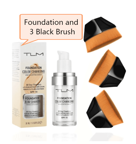Temperature Liquid Foundation Concealer Portable Natural Color Makeup Foundation BB Concealer - Mubimart
