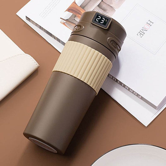 The New Stainless Steel Intelligent Temperature Display Coffee Cup Is Portable - Mubimart