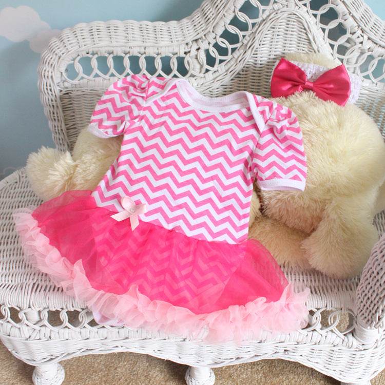 The Newest Baby In Summer, 0-12 Months Cartoon Pattern, Lovely Ha Dress, Climbing Dress - Mubimart