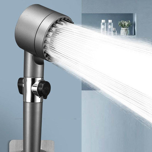 The Third Gear Adjustable Strong Supercharged Shower Head Household Bath Shower Hose Shower Head - Mubimart