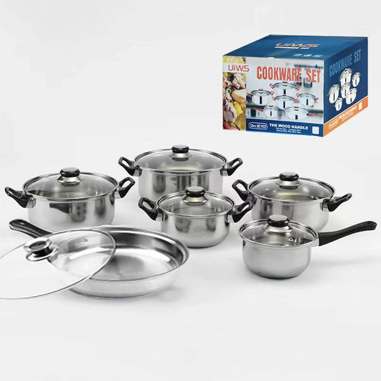 Thickened-Stainless-Steel-Pot-Suit-Mubimart-3160 - Mubimart