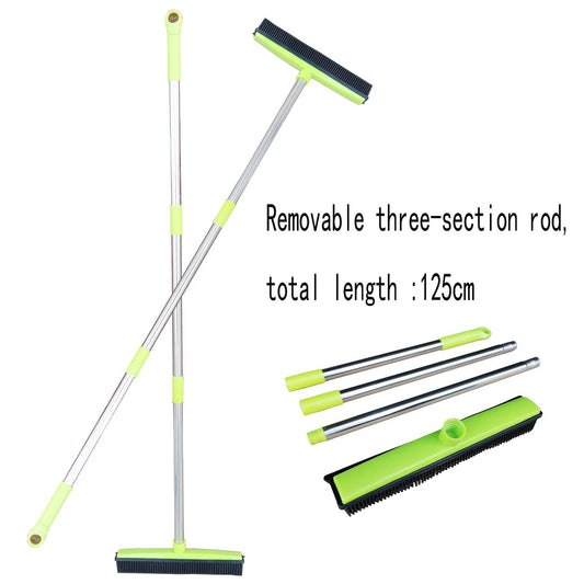 Three Section Pole Carpet Removal Broom To Scrape Dust - Mubimart