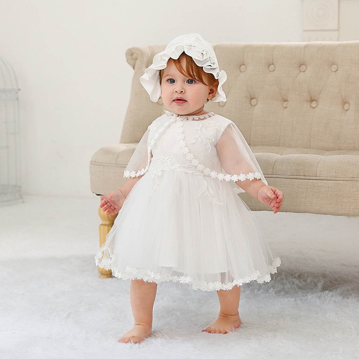 Three-piece Baby Girl 0-2 Years Old Dress Princess Dress - Mubimart