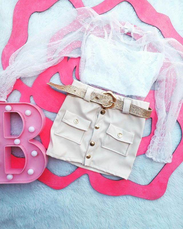 Three-piece baby girl clothes - Mubimart