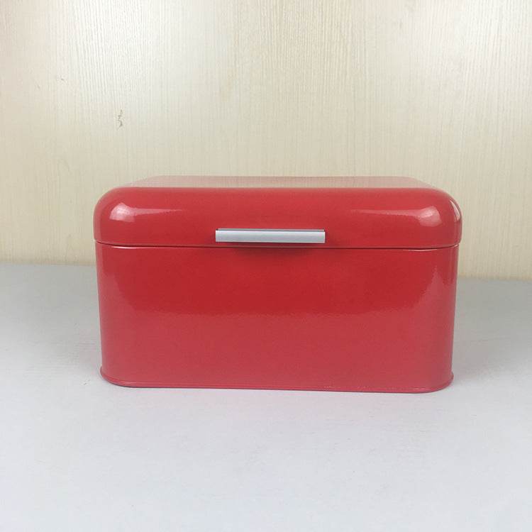 Tin Retro Kitchen Storage Can Bread Box - Mubimart