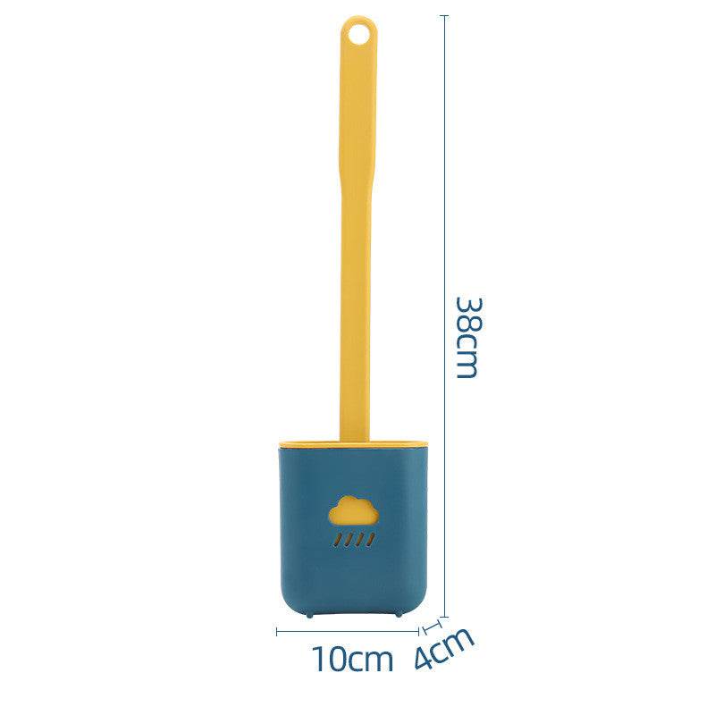 Toilet Soft Glue Dead Corner Cleaning Toilet Gap Long Handle Toilet Toilet Brush - Mubimart