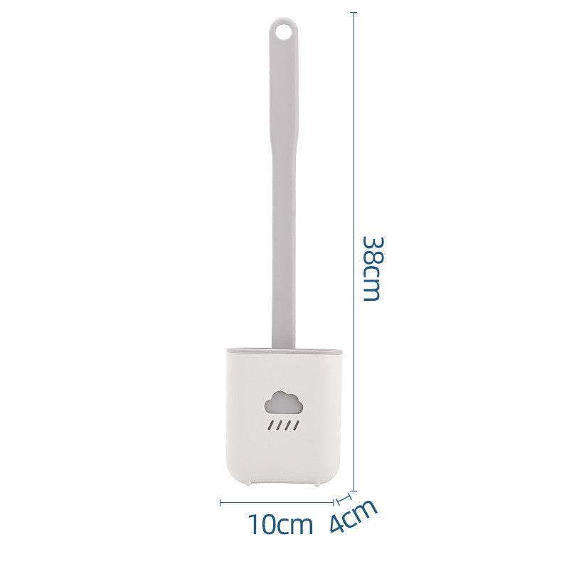 Toilet Soft Glue Dead Corner Cleaning Toilet Gap Long Handle Toilet Toilet Brush - Mubimart