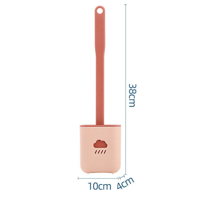 Toilet Soft Glue Dead Corner Cleaning Toilet Gap Long Handle Toilet Toilet Brush - Mubimart
