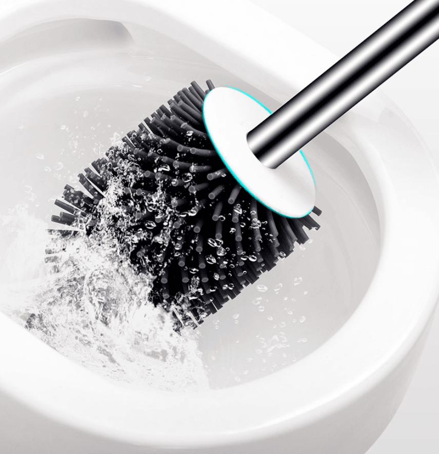 Toilet cleaning brush set round-bottomed toilet brush - Mubimart