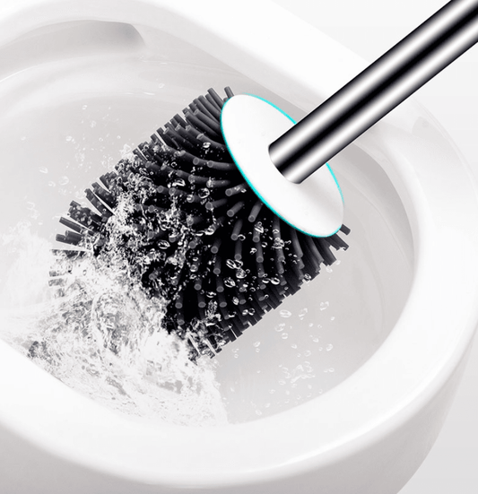 Toilet cleaning brush set round-bottomed toilet brush - Mubimart