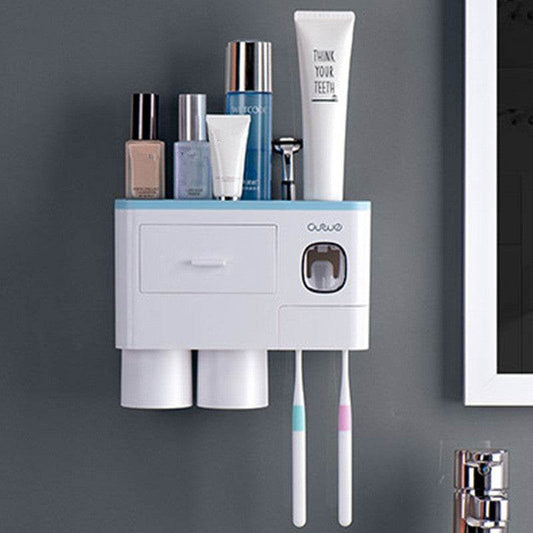 Toothbrush Rack Brush Bathroom Punch-Free Magnetic Toothbrush Holder - Mubimart