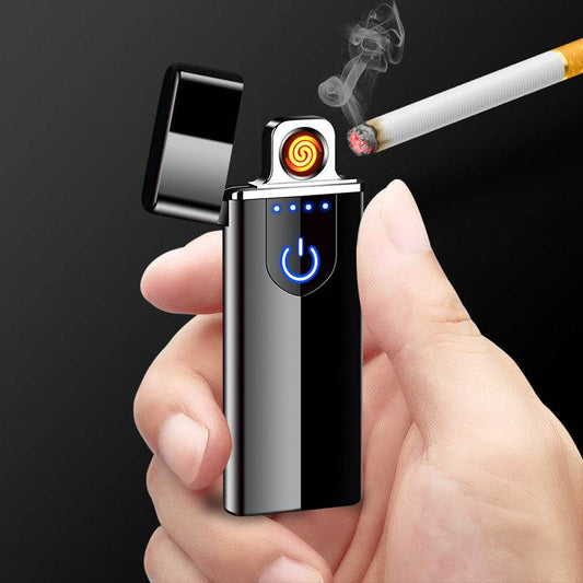 Touch Screen Induction Lighter, Rechargeable Cigarette Lighter Lighter, Lightweight Portable Lighter - Mubimart