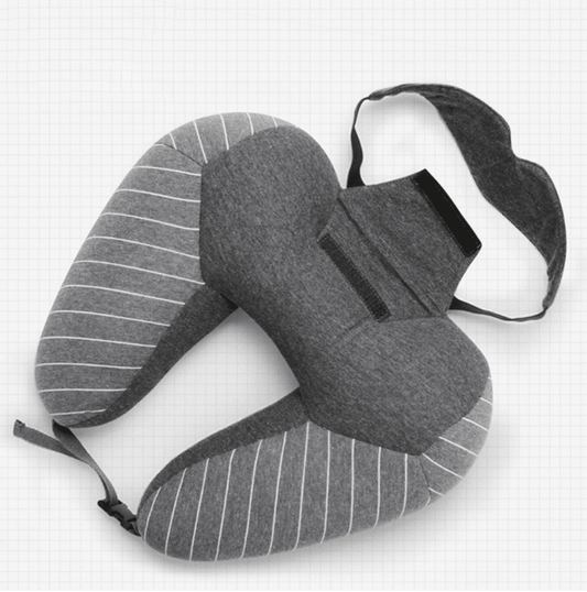 Travel pillow foam particle pillow u-shapedcervical neck pillow lumbar pillow - Mubimart